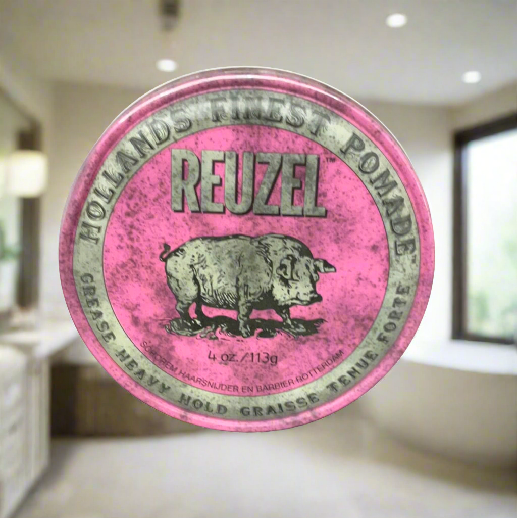 thumbnail image 2 of Reuzel Pink Pomade Grease 4 Oz – Strong Hold, High Shine – New No Box 2 of 3