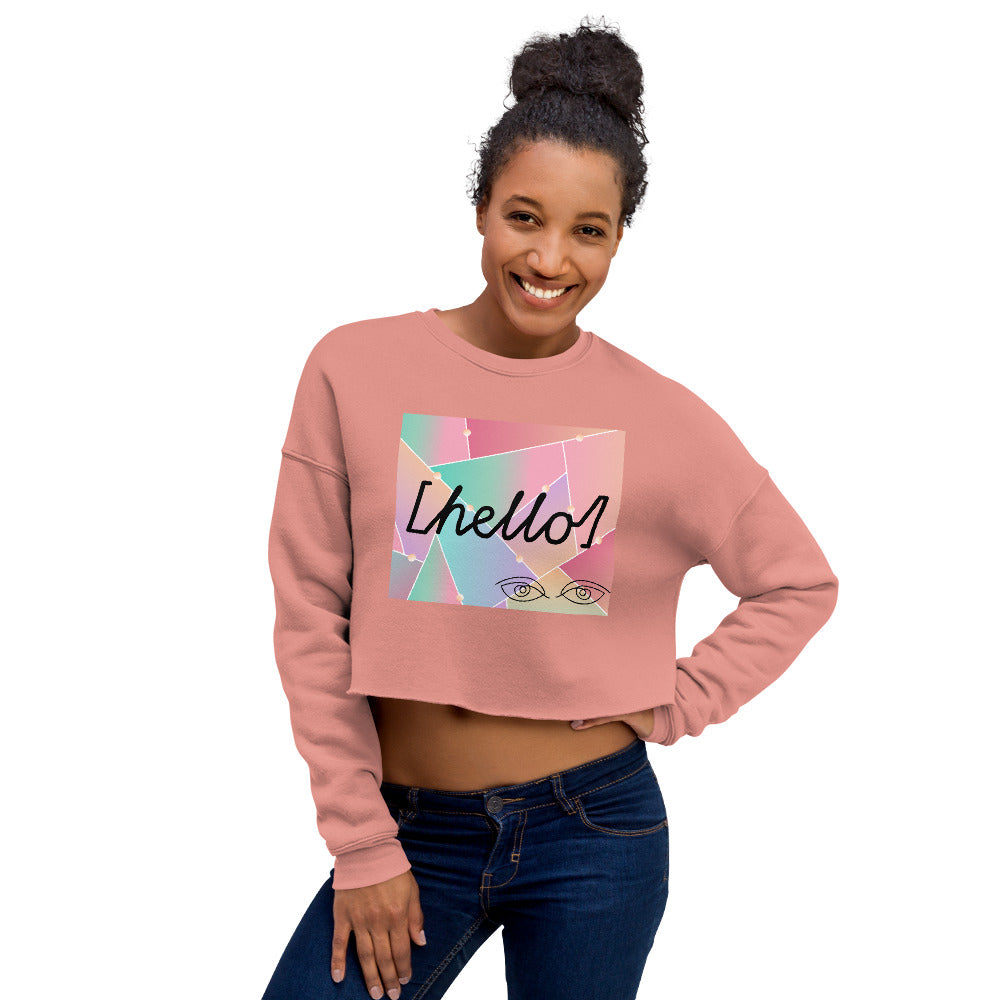 HELLO Crop Sweatshirt