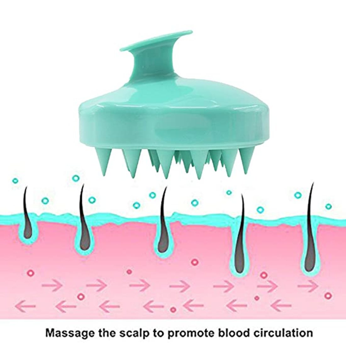 Hair Scalp Massager Shampoo Brush, [Wet & Dry]