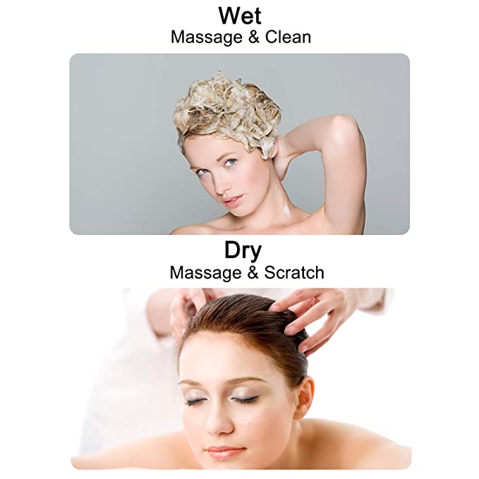 Hair Scalp Massager Shampoo Brush, [Wet & Dry]