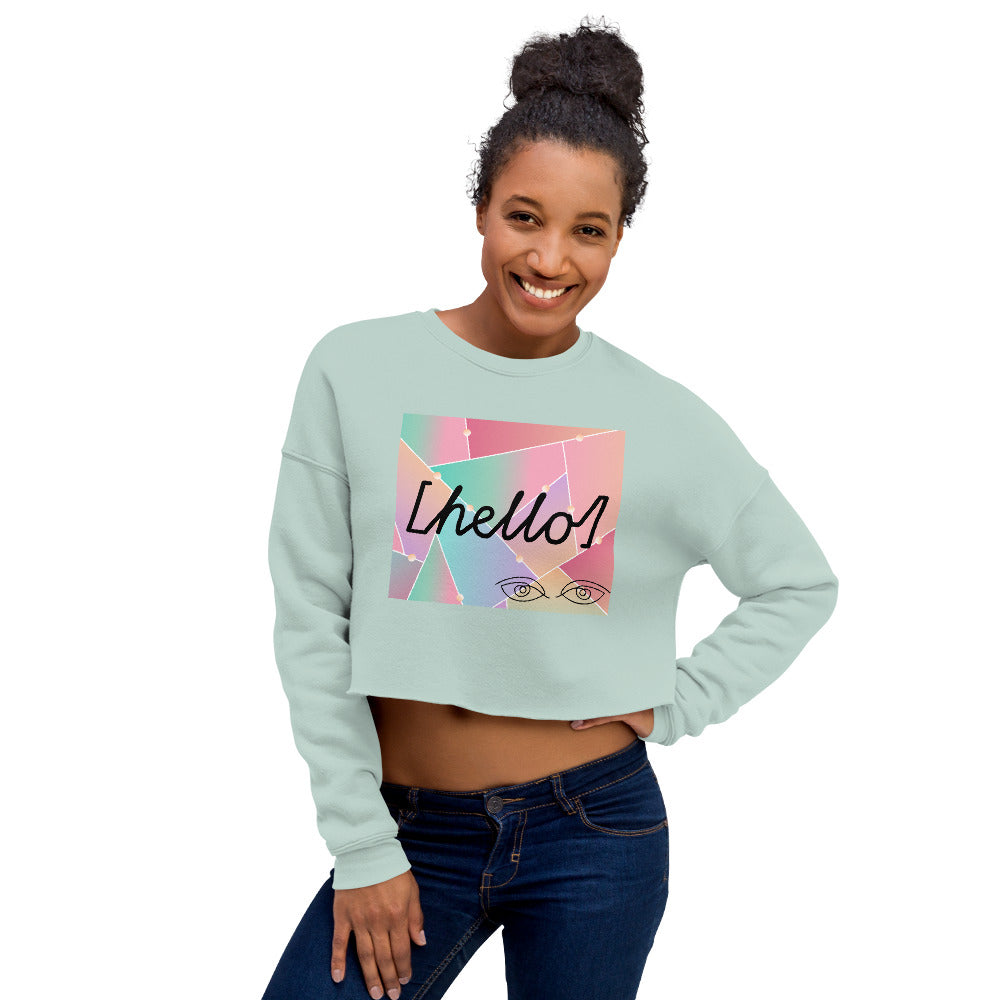 HELLO Crop Sweatshirt
