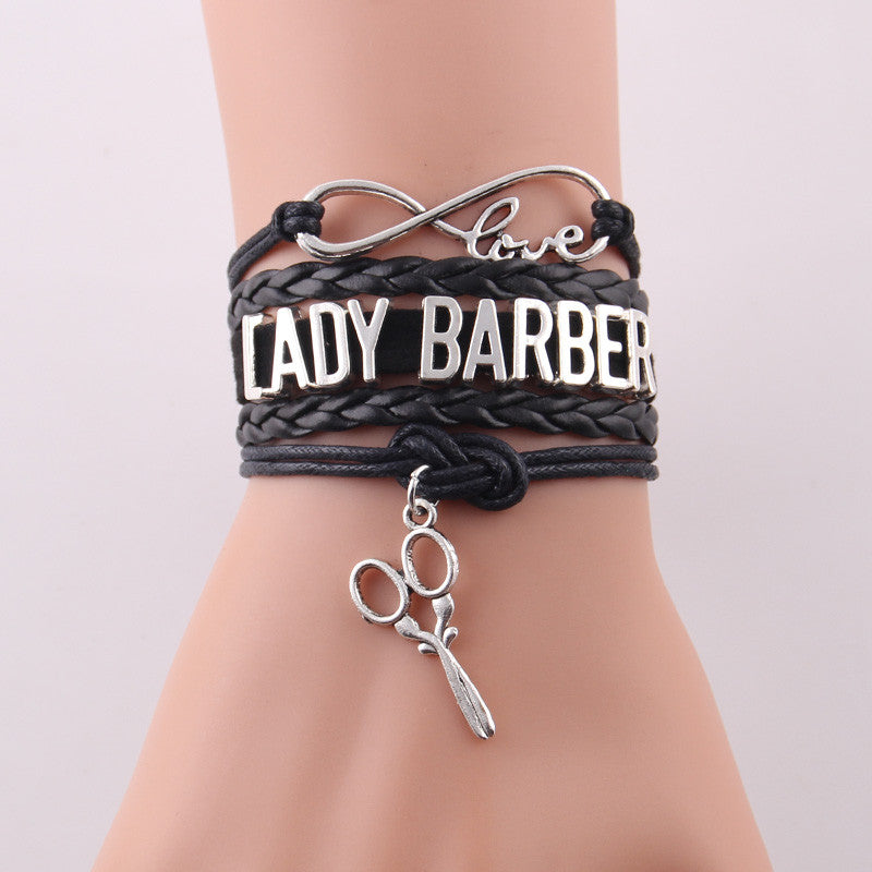 Lady Barber Leather Bracelet for women